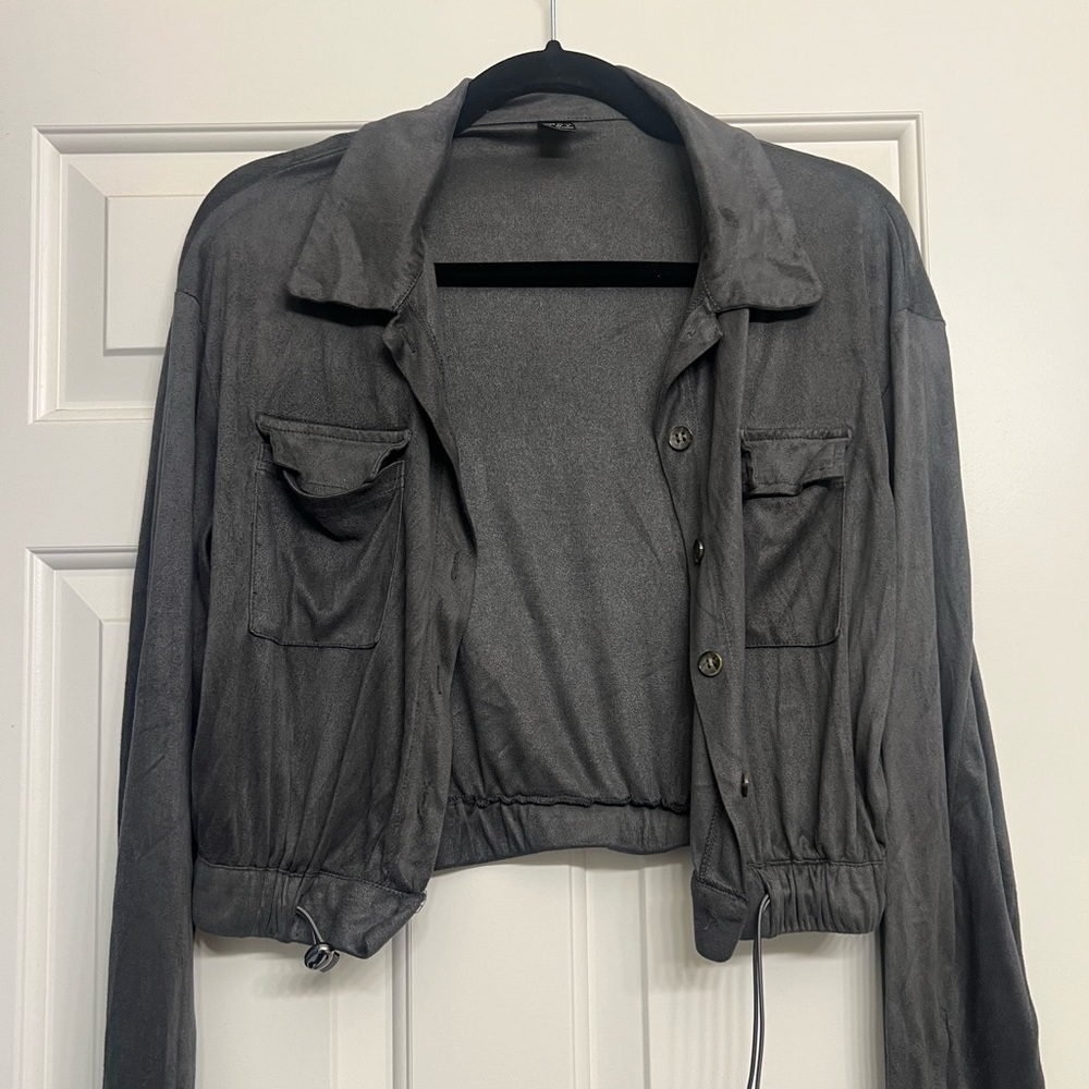 grey jacket